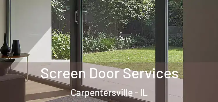 Screen Door Services Carpentersville - IL